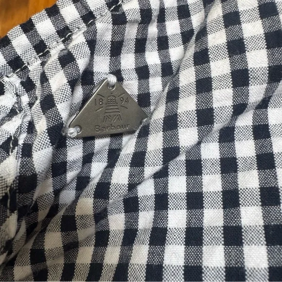 Barbour Women’s Gingham Ruffle Sleeve Blouse - Picture 4 of 4